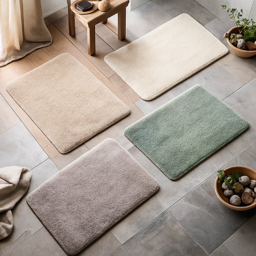 Les couleurs de tapis de bain qui apaisent le mental