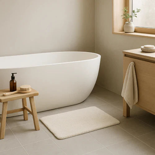 Salle de bain scandinave : quel tapis de bain choisir ?