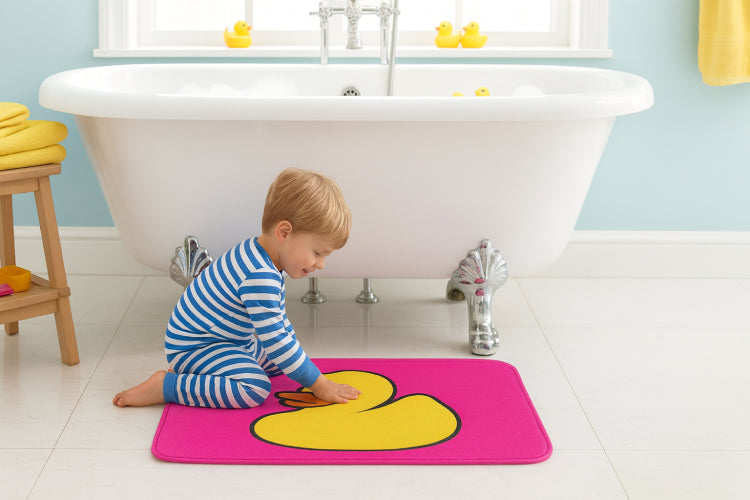 Tapis de bain canard douche