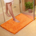 Tapis de bain orange en chenille - Vignette | Douceur De Bain
