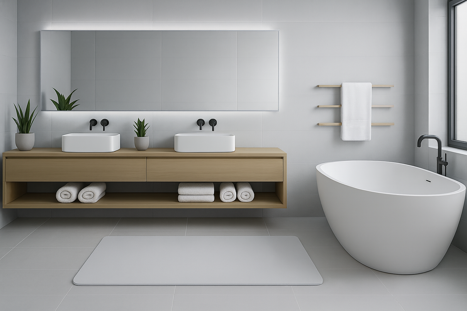 tapis de bain en diatomite