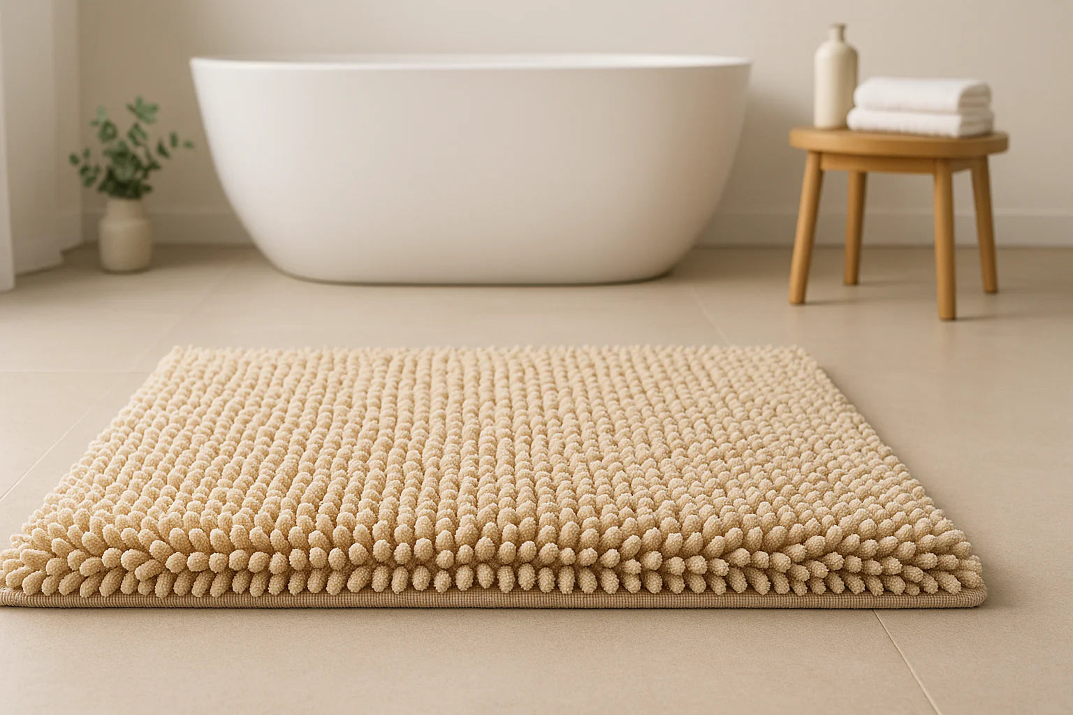 Tapis de bain chenille