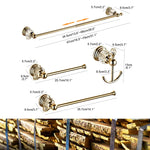 Accessoires Muraux Dorés Style Palace - Vignette | Douceur De Bain