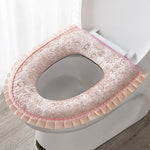 Couvre Abattant Palace Chic en Velours brodé - Vignette | Douceur De Bain