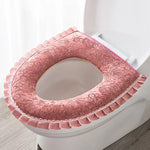 Couvre Abattant Palace Chic en Velours brodé - Vignette | Douceur De Bain