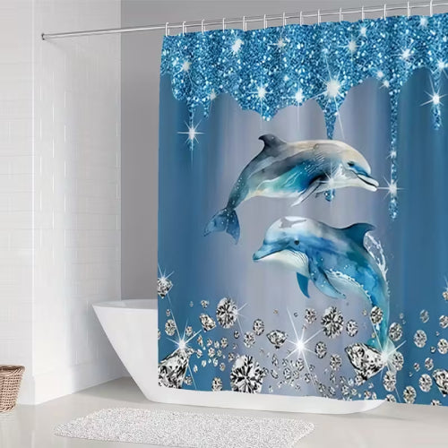 Ensemble de rideau de douche diamant rideau 