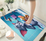 Ensemble de tapis de bain + rideau de bain Tom et Jerry - Vignette | Douceur De Bain