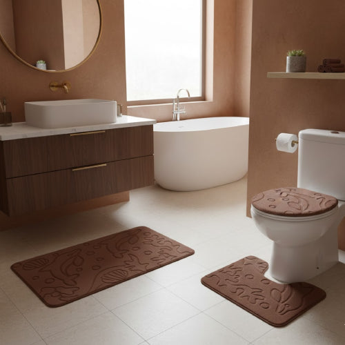 Ensemble tapis salle de bain  sol 