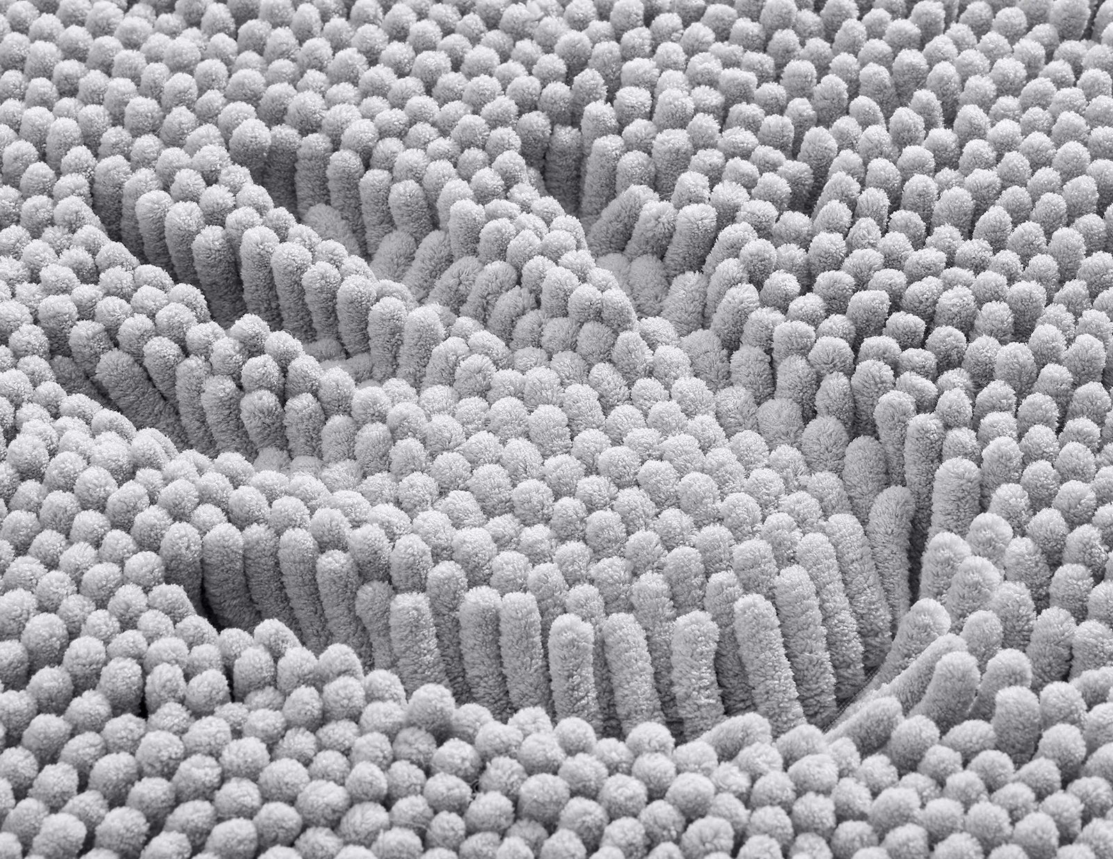 Grand tapis de bain blanc peluche 