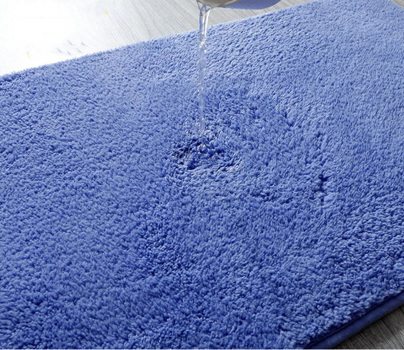 Grand tapis salle de bain original eau