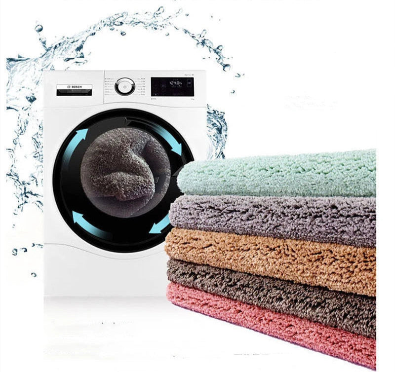 Grand tapis salle de bain original  machine à laver