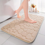 Lot de 5 tapis de sol pour salle de bain premium en galets - Vignette | Douceur De Bain