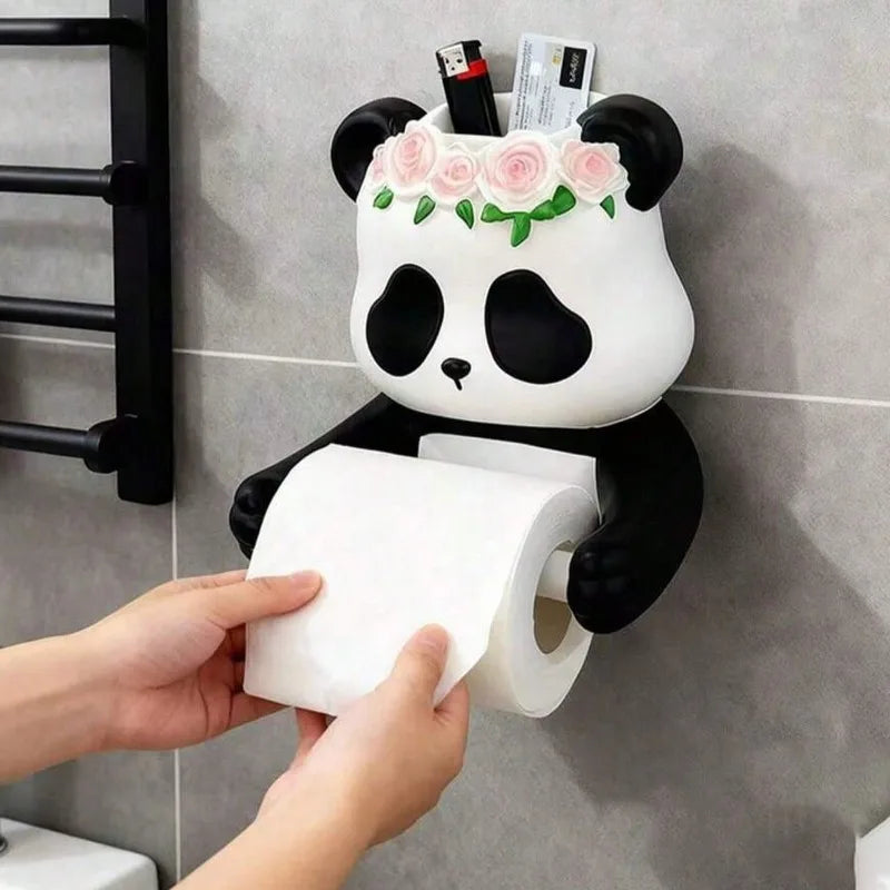 Porte-Papier Toilette Panda  mural 