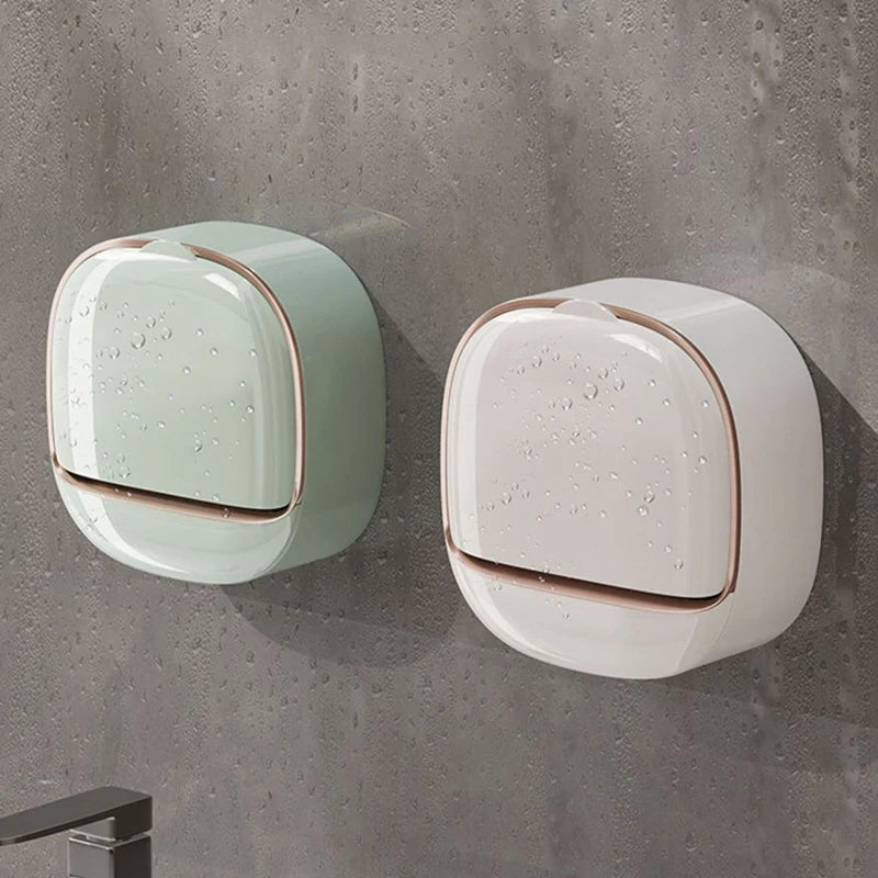 Porte-Savon Mural avec Couvercle Protecteur mur 