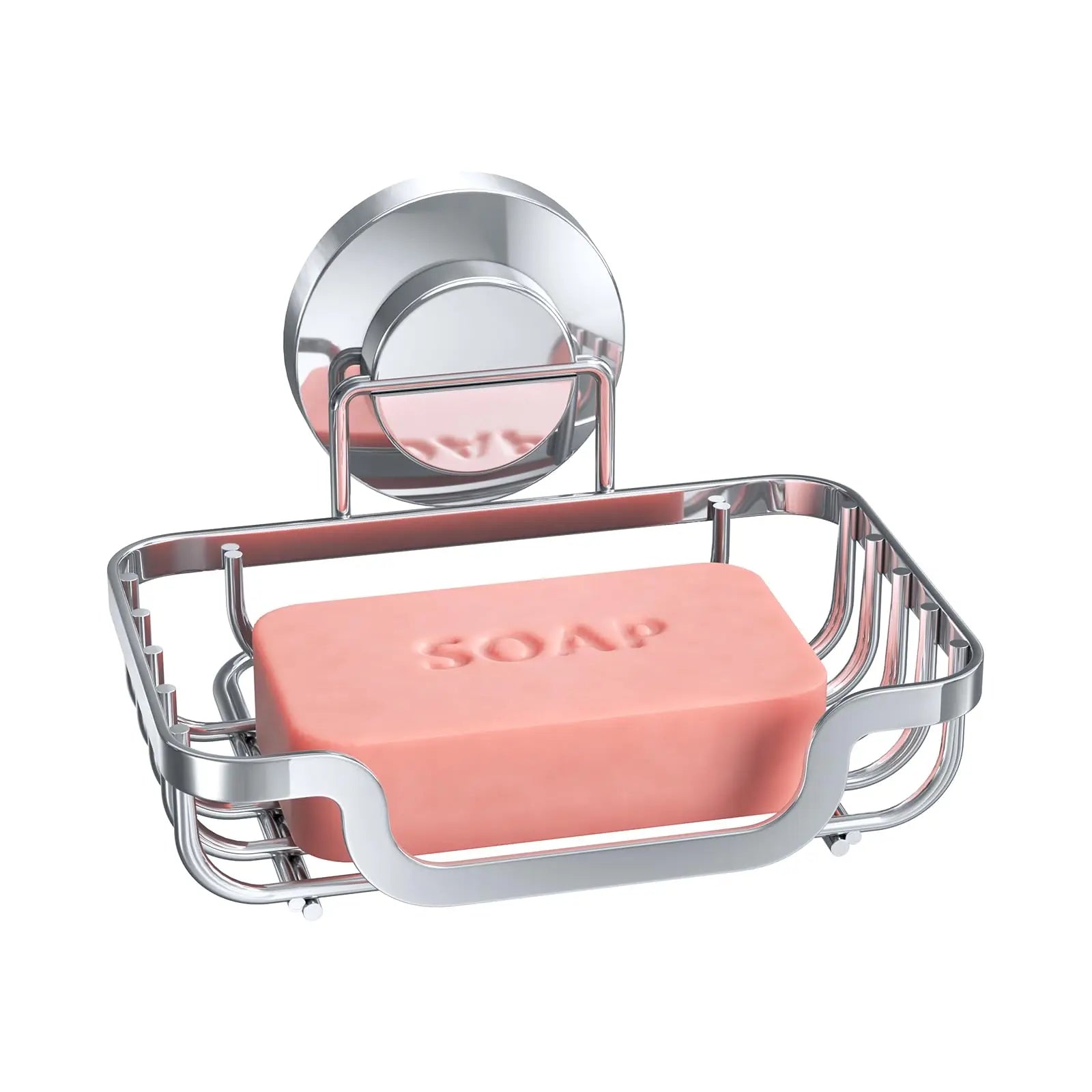 Porte-Savon Mural avec Ventouse Puissante  argent 