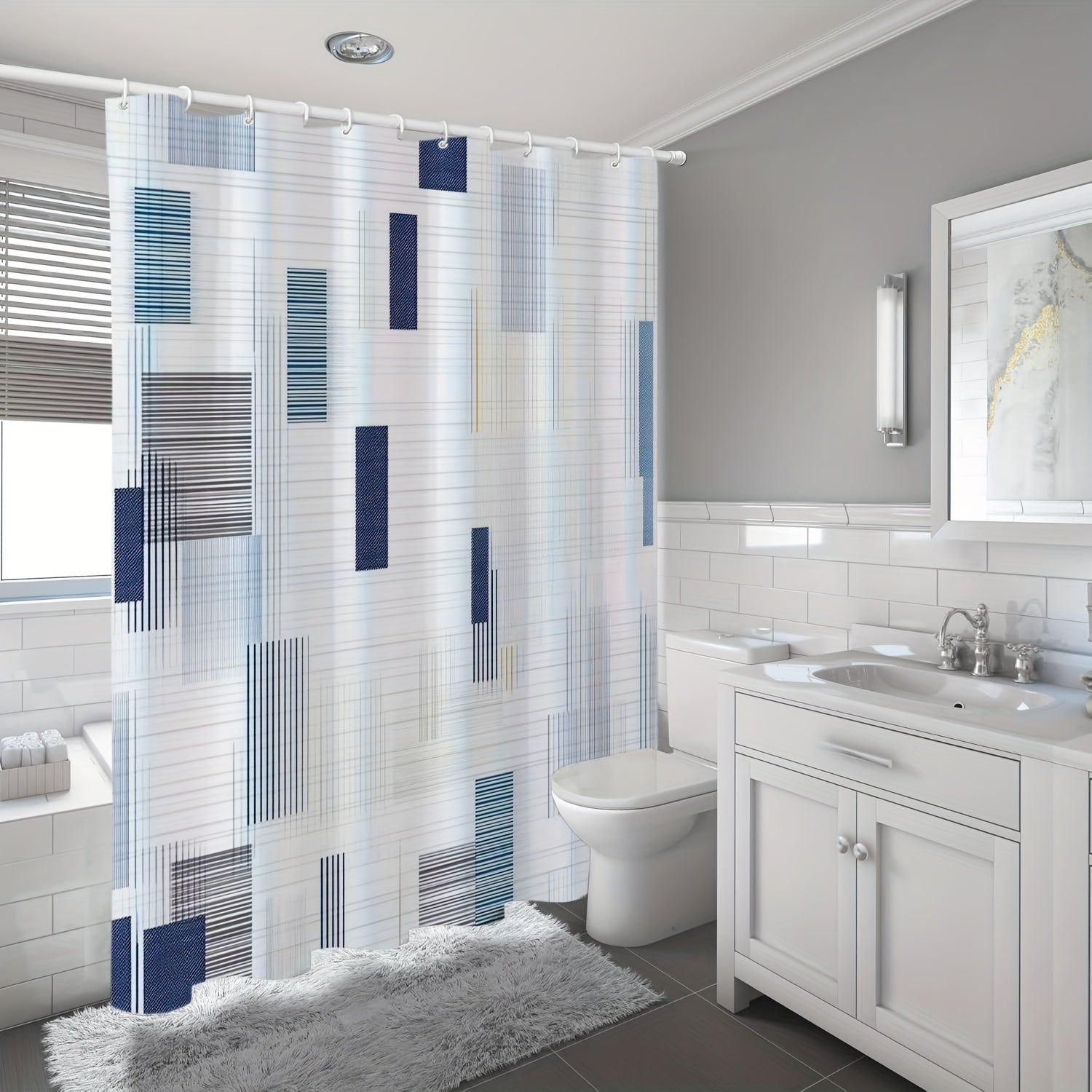 Rideau De Douche Extra Long