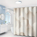 Rideau De Douche Marron Beige - Vignette | Douceur De Bain