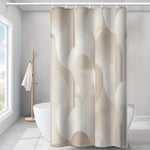 Rideau De Douche Marron Beige - Vignette | Douceur De Bain