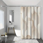 Rideau De Douche Marron Beige - Vignette | Douceur De Bain