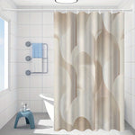 Rideau De Douche Marron Beige - Vignette | Douceur De Bain