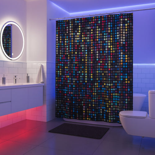 Rideau De Douche Or LED 