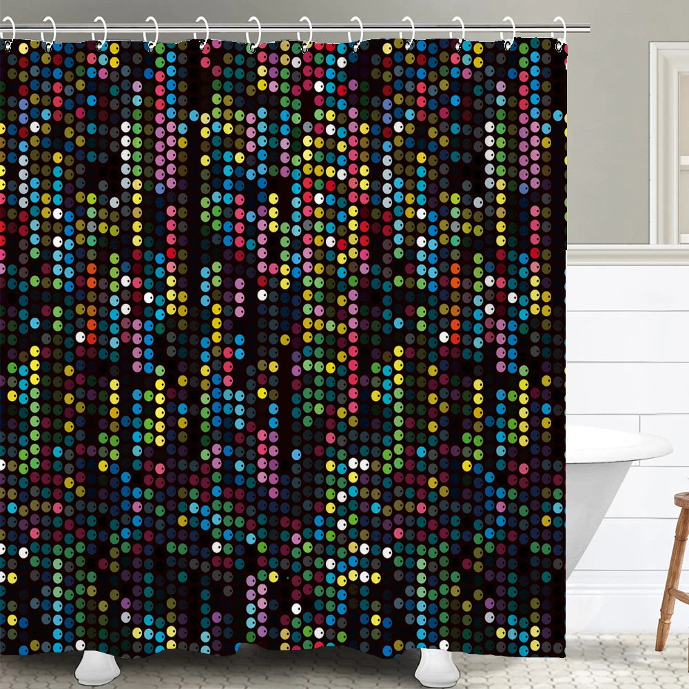 Rideau De Douche Or  multicolore 
