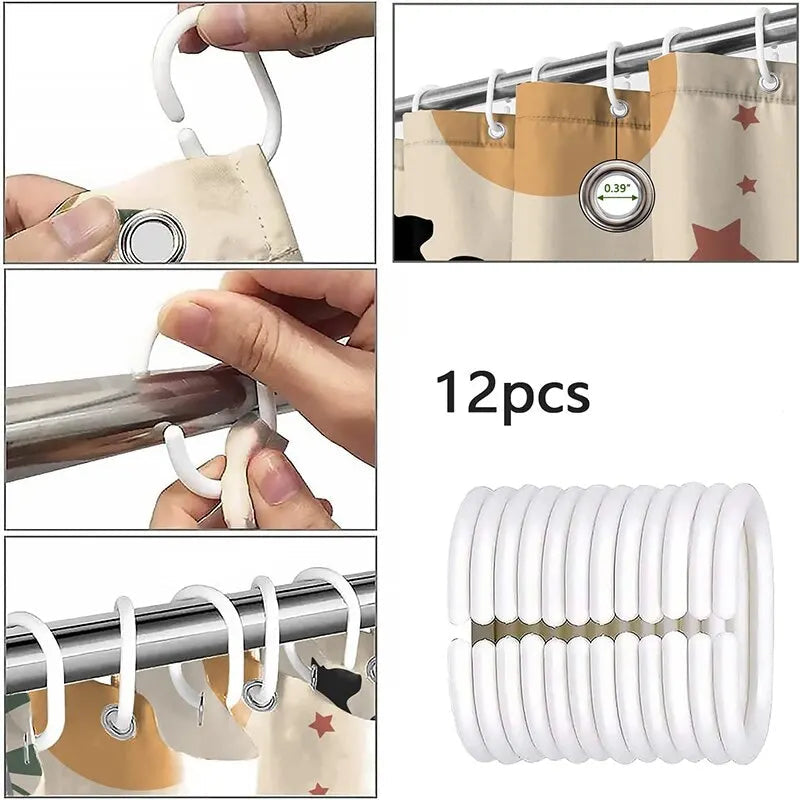 Rideau de Douche Japonais 12pieces 