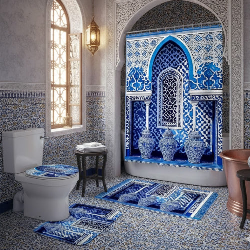 Rideau de Douche Style Marocain toilette 