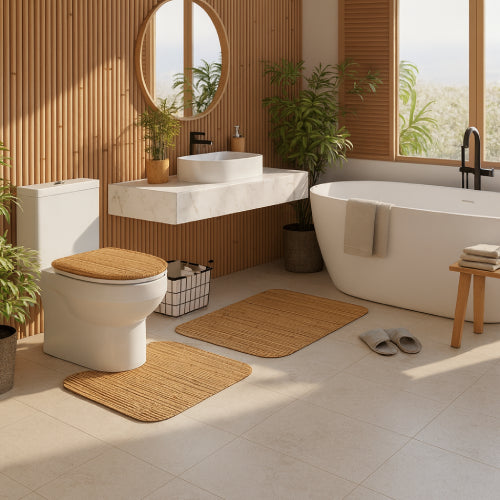 Rideau de Salle de Bain  Bambou sol 