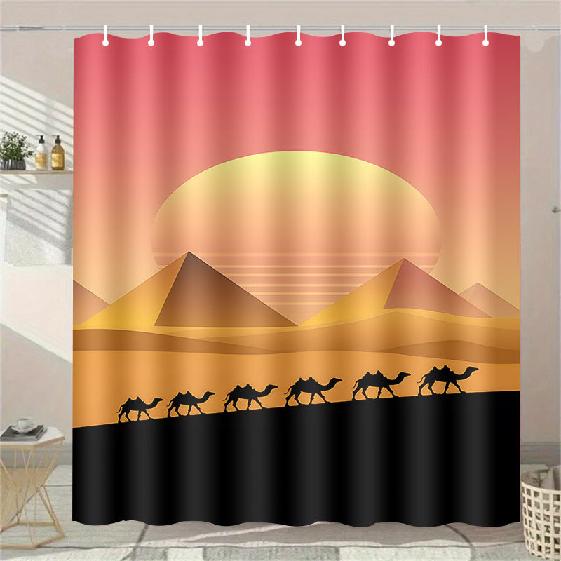 Rideau de bain les pyramides