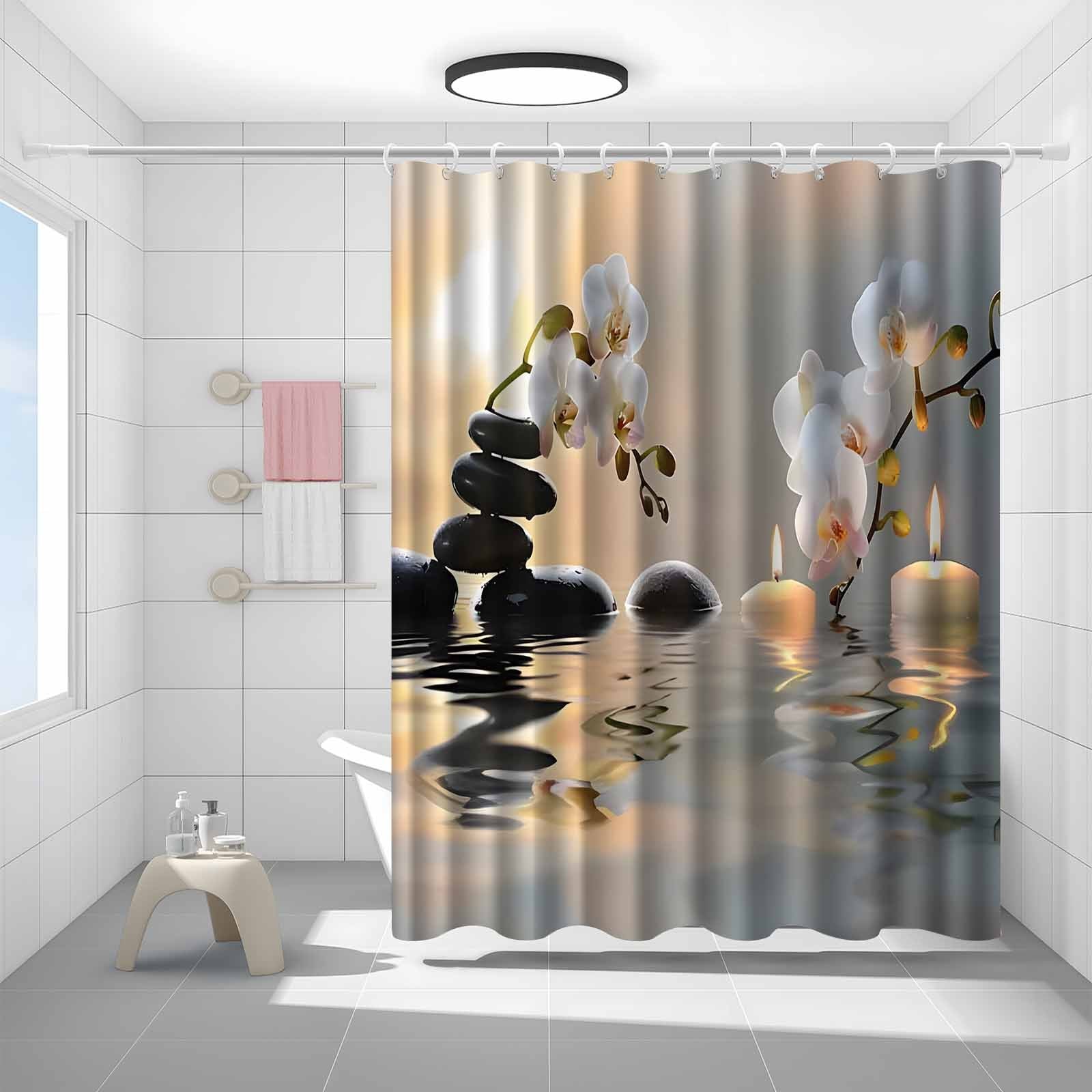 Rideau de douche Zen tabouret 