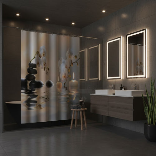 Rideau de douche Zen tabouret