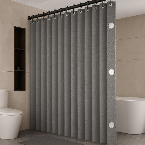 Rideau de douche en lin baignoire 