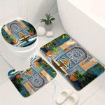 Rideau de douche et tapis de salle de Bain style oriental - Vignette | Douceur De Bain