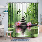 Rideau de douche fleur de Lotus - Vignette | Douceur De Bain