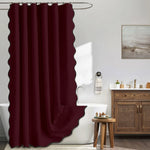 Rideau de douche imperméable 14 couleurs avec bord ondulé - Vignette | Douceur De Bain