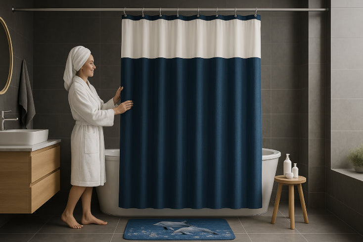 Rideau de douche imperméable  femme 