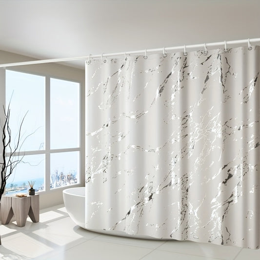 Rideau de douche marbre