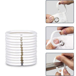 Rideau de douche pailleté rose et marbre - Vignette | Douceur De Bain