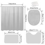 Rideau de douche pailleté rose et marbre - Vignette | Douceur De Bain