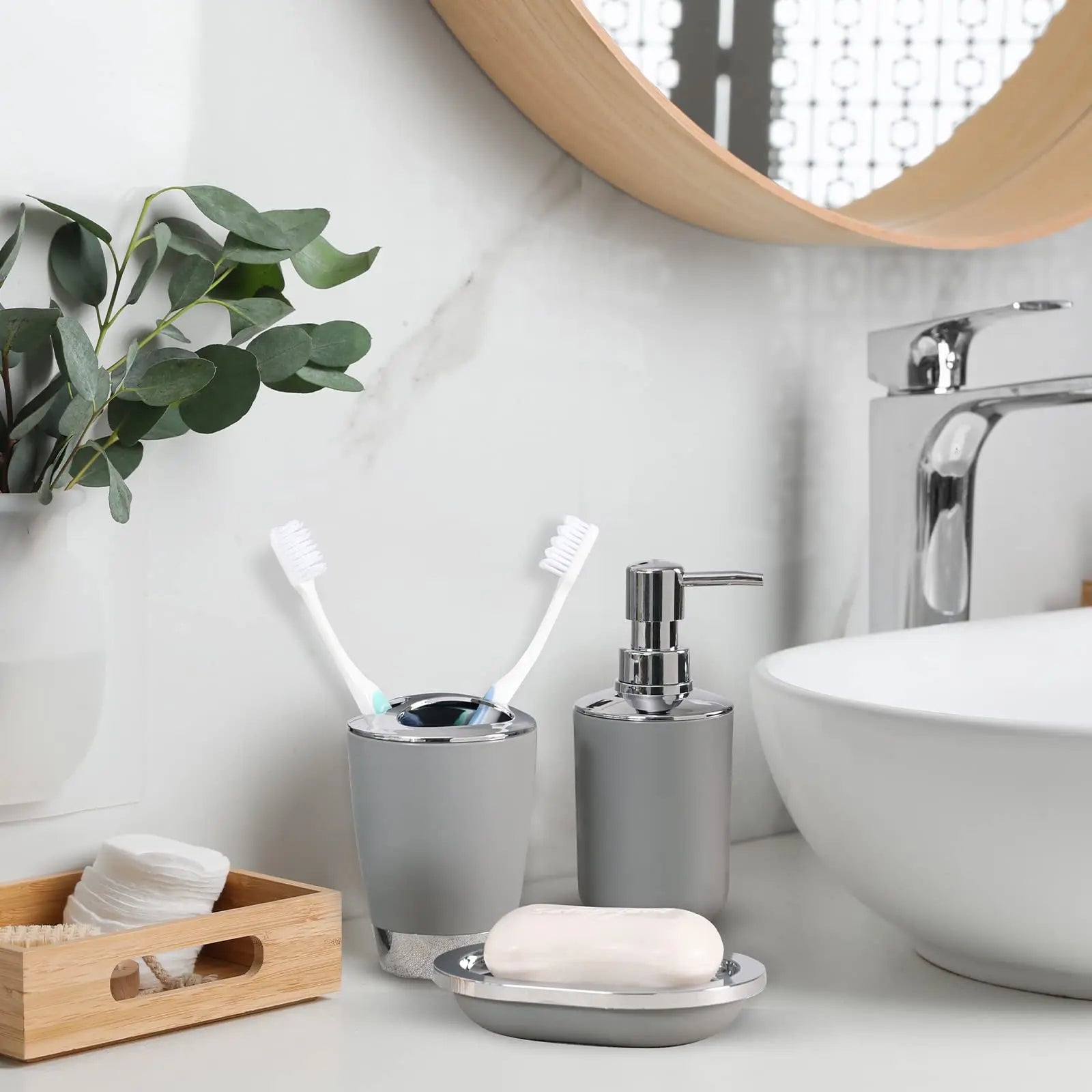 Set d’Accessoires de Salle de Bain Moderne lavabo 