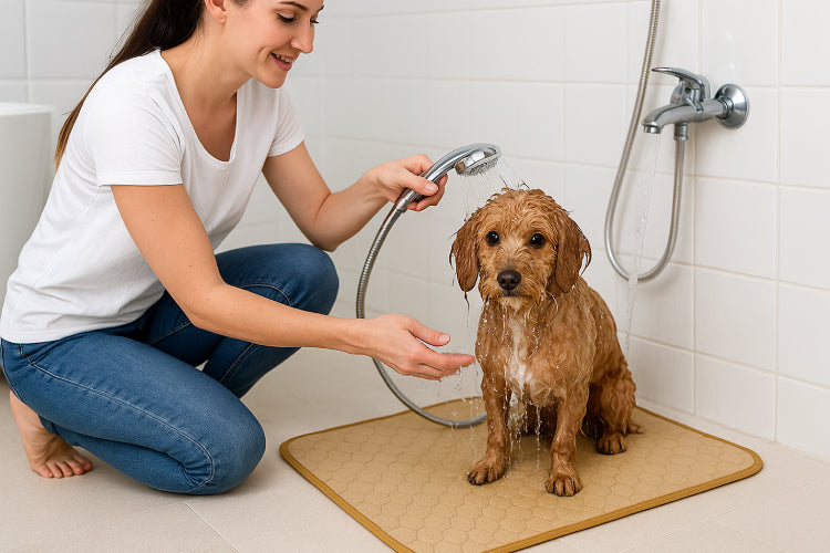 Ta pis de bain pour chien  sol 