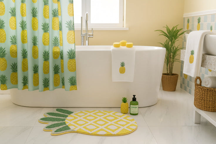 Tapis ananas salle de bain ananas 