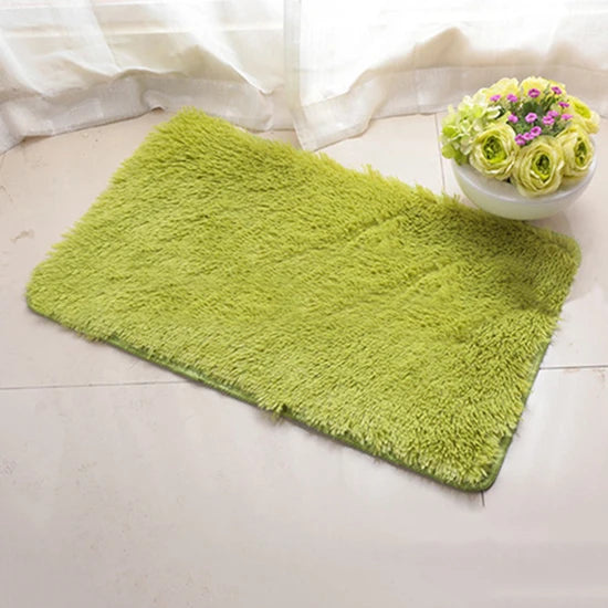 Tapis antidérapant doux couleur bonbon  bouquet