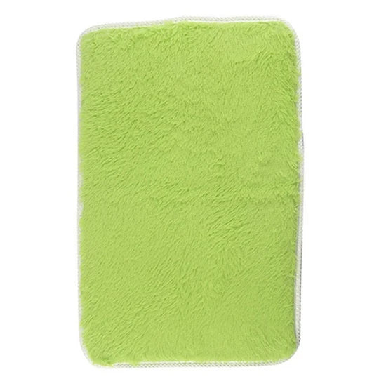 Tapis antidérapant doux couleur bonbon  vert