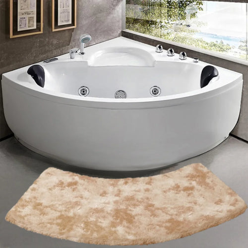 Tapis de Bain Incurvé Gris baignoire 