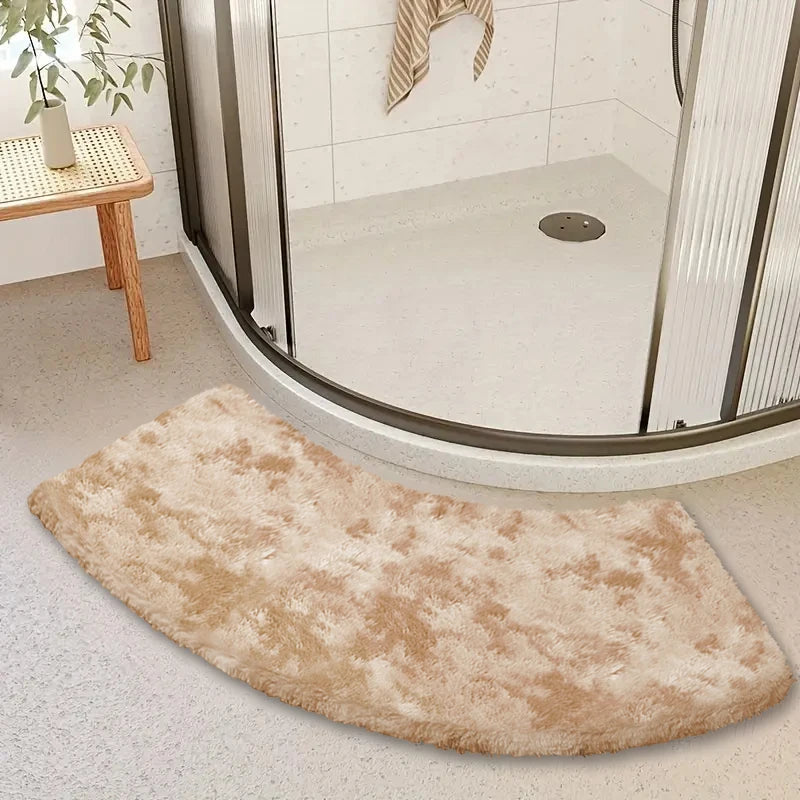 Tapis de Bain Incurvé Gris beige 