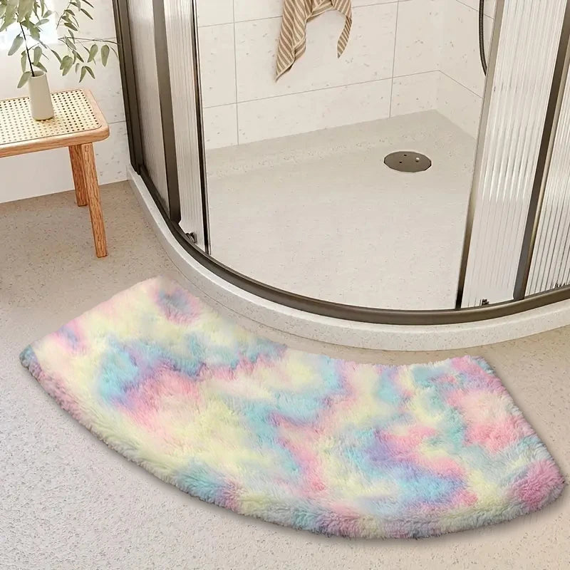 Tapis de Bain Incurvé Gris multicolore 