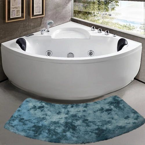 Tapis de Bain Incurvé Gris sol 