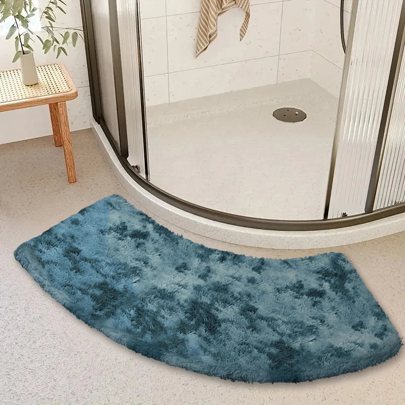 Tapis de Bain Incurvé Gris vert 